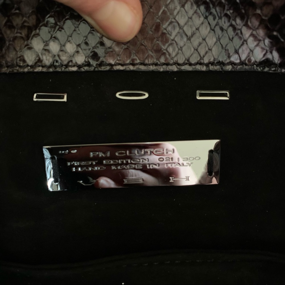 VBH genuine python PM clutch - Picture 12 of 12